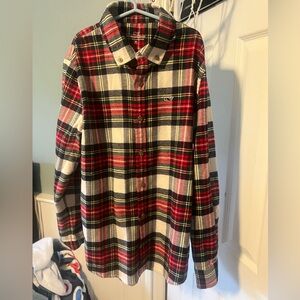 Vineyard Vines Red and Black Plaid Shirt